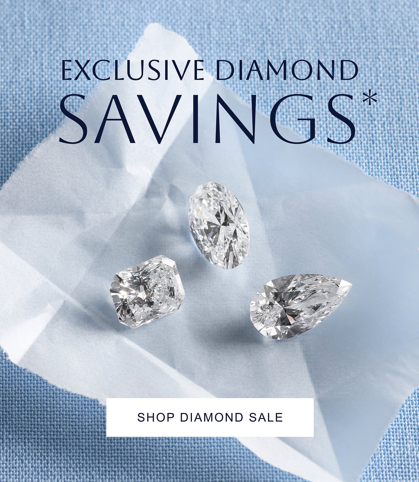 Blue Nile loose diamonds sale in popular cuts